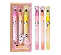 Ensemble de surligneurs colorés, ruban correcteur décoratif à double extrémité | Kit de papeterie scolaire à domicile pour étudiants et enseignants, pour notes mettant en évidence l'organisation et le