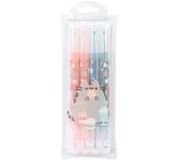 Grupo Erik SSGE001 - Lot de 4 Surligneurs Pastel Pusheen : Rose, Orange, Vert, Bleu - Pointe Large et Pointe Fine- Fournitures Scolaires Kawaii, Papeterie Kawaii
