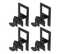 Ensemble de surmatelas antidérapant - 4 unités de tiges de fixation de garde-corps robustes, système de clips réglables, kit de support de matelas sécurisé sans mouvement, stabilisateur antidérapant p