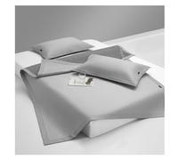 Ensemble de surmatelas en soie glacée lavable et pliable infusé à l'eau, parfait pour chambre à coucher (gris, 1,8 x 2 m)