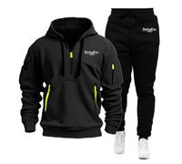 Ensemble de survêtement Homme Attack Titan avec Veste à Capuche, Haut et Bas de Jogging, et Poches.(F,M)