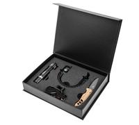 Ensemble de survie - NEO - 3 pièces - Lampe frontale 10 W - Portée 150 m - Recharge USB - Bracelet de survie 5 en 1