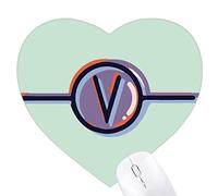 Ensemble de symboles d 'Ampère Jeux de tapis de souris en forme de coeur