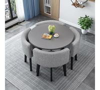 Ensemble de table à manger moderne en bois pour 4 personnes avec chaises, meubles de cuisine et de salle à manger Combo pour salon élégant Décoration d'intérieur Collection de meubles