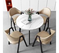 Ensemble de table à manger peu encombrant avec chaises pour bureau, hall d'hôtel, salon de beauté et cinéma - Idéal pour les réunions d'affaires et les négociations