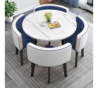 Ensemble de table à manger ronde moderne pour 4 à 28 combinaisons polyvalentes, peu encombrant, meuble de cuisine et de salle à manger, parfait pour bureau, café, salon, petit déjeuner