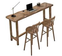 Ensemble De Table À Manger, Table De Bar Et Chaises en Bois Massif, Gain De Place, for La Maison, La Cuisine, Le Salon, La Salle De Fête(1 Table+2 Chairs (B),100cm/39.4in)