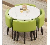 Ensemble de Table à Manger Verte Moderne pour Les réunions de réception de Bureau et Le Hall d'hôtel de Petites Tables Rondes parfaites pour Les Affaires et Les magasins adaptés au Salon Salon et