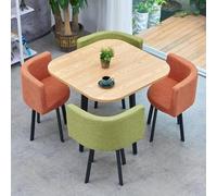Ensemble de table basse avec table et chaises pour salon et cuisine avec 1 table et 4 chaises