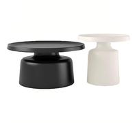 Ensemble de table basse moderne et simple, table d'appoint du milieu du siècle avec design rehausseur des bords, tables gigognes faciles à assembler pour salon, balcon, bureau