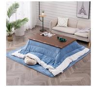 Ensemble de table chauffante au sol pour meubles japonais avec table/chauffage/couette/tapis Tatami Futon Couette Café Salle à manger Bureau bas Couverture Tapis Chauffe-pieds pour bureau à domicile (
