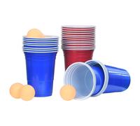 Ensemble de Table de Bière-pong 0,5 L Plastique Tasse Jeu de Société vidaXL