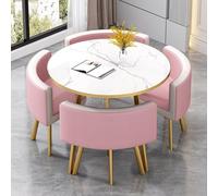 Ensemble de Table de conférence d’Affaires Moderne avec chaises Mobilier de Bureau Rose pour la Salle de réception et de négociation