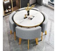 Ensemble de Table de conférence de Bureau Moderne avec chaises Table Basse Ronde pour la Zone de réception Tables carrées/Rondes pour Les Petits espaces Meubles de Bureau (B1) (B6 Une Taille)