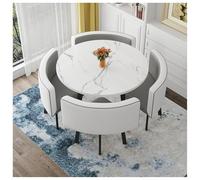 Ensemble de table de conférence de bureau, table ronde de négociation de réception avec chaises, petite table créative pour salle à manger et cuisine