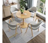 Ensemble de table de conférence - Petite table ronde avec chaises pour réunions d'affaires et négociations