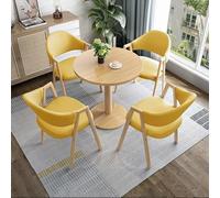 Ensemble de table de conférence - Petite table ronde avec chaises pour réunions d'affaires et négociations