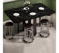 Ensemble de table de cuisine pliable pour 6 personnes, table à manger extensible avec 6 chaises, coin repas pliable pour cuisine et salle à manger