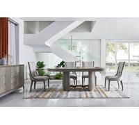 Ensemble de table de luxe avec 6 chaises inclinables Groupe complet de meubles de style Dubaï Nouveau