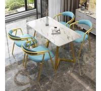 Ensemble de table de négociation moderne pour salle de conférence - Table et chaise avec petite table à manger et sièges à dossier doux pour appartement familial