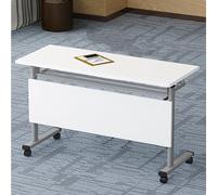 Ensemble de table de réunion pliable avec roulettes verrouillables, table de conférence multifonction pour un rangement et une utilisation faciles