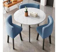 Ensemble de table de salle à manger 4 personnes avec chaises triangulaires rembourrées en coton et lin pour balcon, salon, bureau, multi-usage