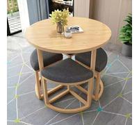 Ensemble de table de salle à manger 4 places en bois élégant avec chaises pour salon moderne et table de cuisine durable pour salle de conférence 70 cm