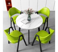 Ensemble de table de salle à manger avec chaises, idéal pour bureau, hôtel, hall, salon de beauté et cinéma, parfait pour les réunions d'affaires et les négociations