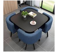 Ensemble de table de salle à manger carrée de 1,90 cm avec chaises, table de cuisine et 4 chaises, table de réception et de chaises, pour la maison, le café, le salon, 1,90 cm