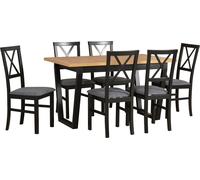 Ensemble de table de salle à manger, chaises de salle à manger en bois de hêtre, tables de salle à manger et chaises, chaises de salle à manger et chaises de cuisine modernes, 6 chaises - MILANO 4+ IK