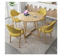Ensemble de table de salle à manger moderne avec chaises pour 4 tables rondes de cuisine et chaises de réception, bureau et chaise pour salle de conférence, convient pour salon, restaurant, café