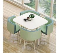 Ensemble de table de salle à manger moderne pour 4 personnes, table rectangulaire/ovale avec chaises pour cuisine, salon, salle de séjour, meubles de réception de conférence