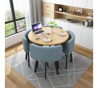 Ensemble de table de salle à manger moderne pour 4 tables de conférence rondes et chaises pour bureau, salon, cuisine, meubles de salle à manger élégants pour la maison et un usage commercial