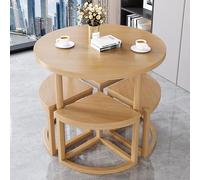 Ensemble de table de salle à manger pour 4 personnes, table ronde moderne avec chaises, meubles de salle à manger pour 4, design élégant pour une expérience culinaire améliorée
