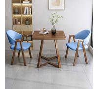Ensemble de table de salle à manger pour deux personnes, table basse moderne et décontractée pour cuisine et salon, design peu encombrant