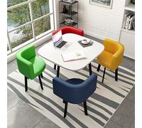 Ensemble de table de salle à manger ronde avec 4 chaises - Meuble de cuisine moderne pour salle à manger - Table de conférence élégante pour salle à manger ou bar à petit déjeuner