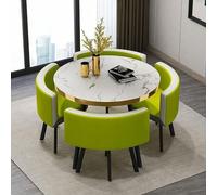 Ensemble de table de salle à manger ronde moderne 80 x 75 cm Idéal pour le petit déjeuner, le dîner, le bar et les conférences Table et chaises élégantes pour la maison ou le bureau