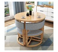 Ensemble de table de salle à manger ronde moderne pour 4 personnes - Table basse décontractée et de salle de conférence avec chaises Table de petit déjeuner élégante pour cuisine, salon, bureau