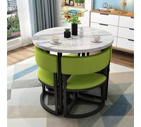Ensemble de table de salle à manger ronde moderne pour 4 personnes, table basse et chaise, pour balcon, salon, négociation commerciale