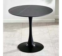 Ensemble de table de salle à manger, texture marbrée, table basse pour salon, style moderne du milieu du siècle