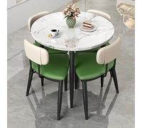 Ensemble de table de salle de conférence ronde moderne pour 4 à 5 pièces, meubles de réception et de salle à manger avec chaises, négociation commerciale élégante et utilisation en club (couleur : G)