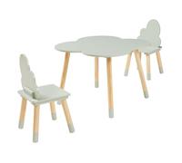 Ensemble de table et 2 chaises pour enfants Epim vert menthe