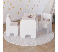 Ensemble de Table et 2 Chaises pour Enfants TIMI - blanc