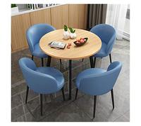 Ensemble de table et chaises modernes - Table ronde pour balcon, salon, salle à manger, bureau, salle de réunion, salon, café, salon de beauté, table de loisirs