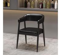 Ensemble de table et de chaises de bar/salon/café, bar à musique, bar à manger, restaurant occidental, salon de thé au lait, canapés de cabine à manger, pour cuisine, café, vitrine, noir