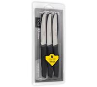 Arcos Ensemble de 6 couteaux à viande Nova – Lame inox Nitrum 110mm, dentelés, poignée PP noire