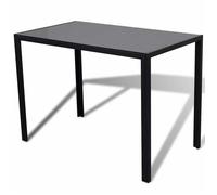 Ensemble de table pour salle à manger cinq pièces noir - 105 x 60 x 74cm 266083