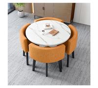 Ensemble de table ronde avec 4 chaises pour petites réunions, balcon, salon, salle à manger et zones de réception