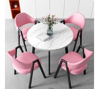 Ensemble de table ronde compacte avec chaises, solution peu encombrante pour bureau, restaurant, bar et salle de réunion - Meuble élégant et fonctionnel pour les petits espaces