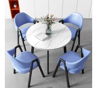 Ensemble de table ronde compacte avec chaises, solution peu encombrante pour bureau, restaurant, bar et salle de réunion - Meuble élégant et fonctionnel pour les petits espaces